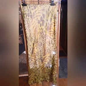 Animal print skirt